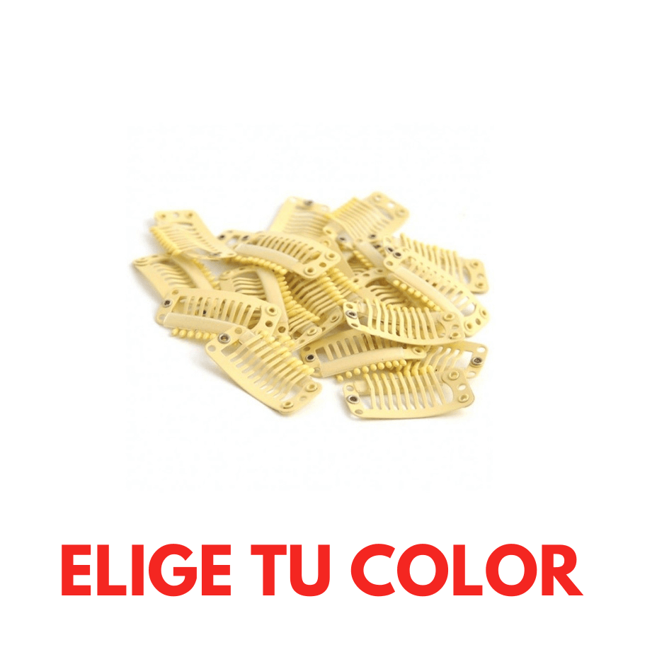 10 Mini Clips para Extensión de Pelo - Cosmetics Afro Latino