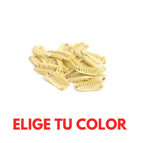 10 Mini Clips para Extensión de Pelo - Cosmetics Afro Latino