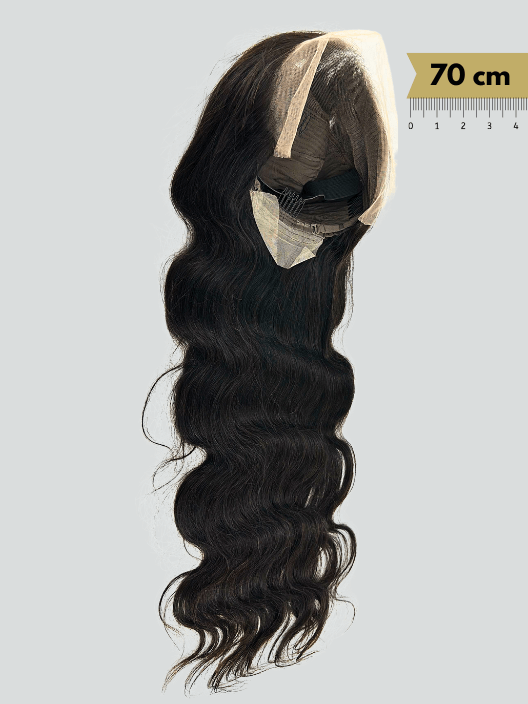 Peluca de Cabello Virgen Ondulado 28” – HD Lace Frontal, Pre-Estilizada, Sin Pegamento, Densidad 200%+, Natural - Cosmetics Afro Latino