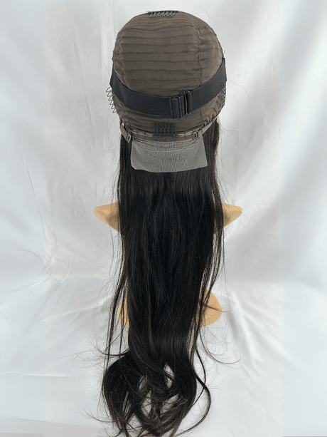 Peluca de Cabello Virgen Liso Natural 28” – HD Lace Frontal, Pre-Estilizada, Sin Pegamento, Densidad 200%+, Brillo Natural - Cosmetics Afro Latino