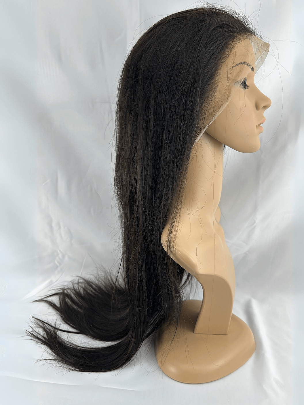 Peluca de Cabello Virgen Liso Natural 28” – HD Lace Frontal, Pre-Estilizada, Sin Pegamento, Densidad 200%+, Brillo Natural - Cosmetics Afro Latino