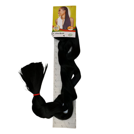 X-pression - Ultra Braid - Extensión De Pelo - Para Trenzar - 208 Cm - 165 G - De Un Solo Color - Cosmetics Afro Latino