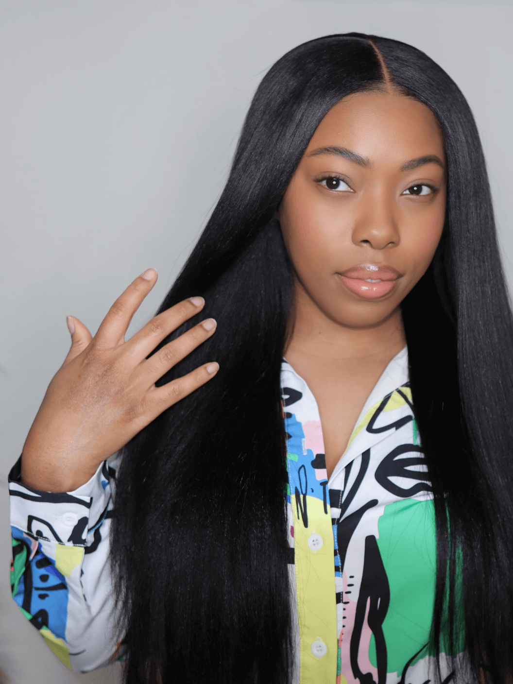 Peluca de Cabello Virgen Liso Natural 28” – HD Lace Frontal, Pre-Estilizada, Sin Pegamento, Densidad 200%+, Brillo Natural - Cosmetics Afro Latino