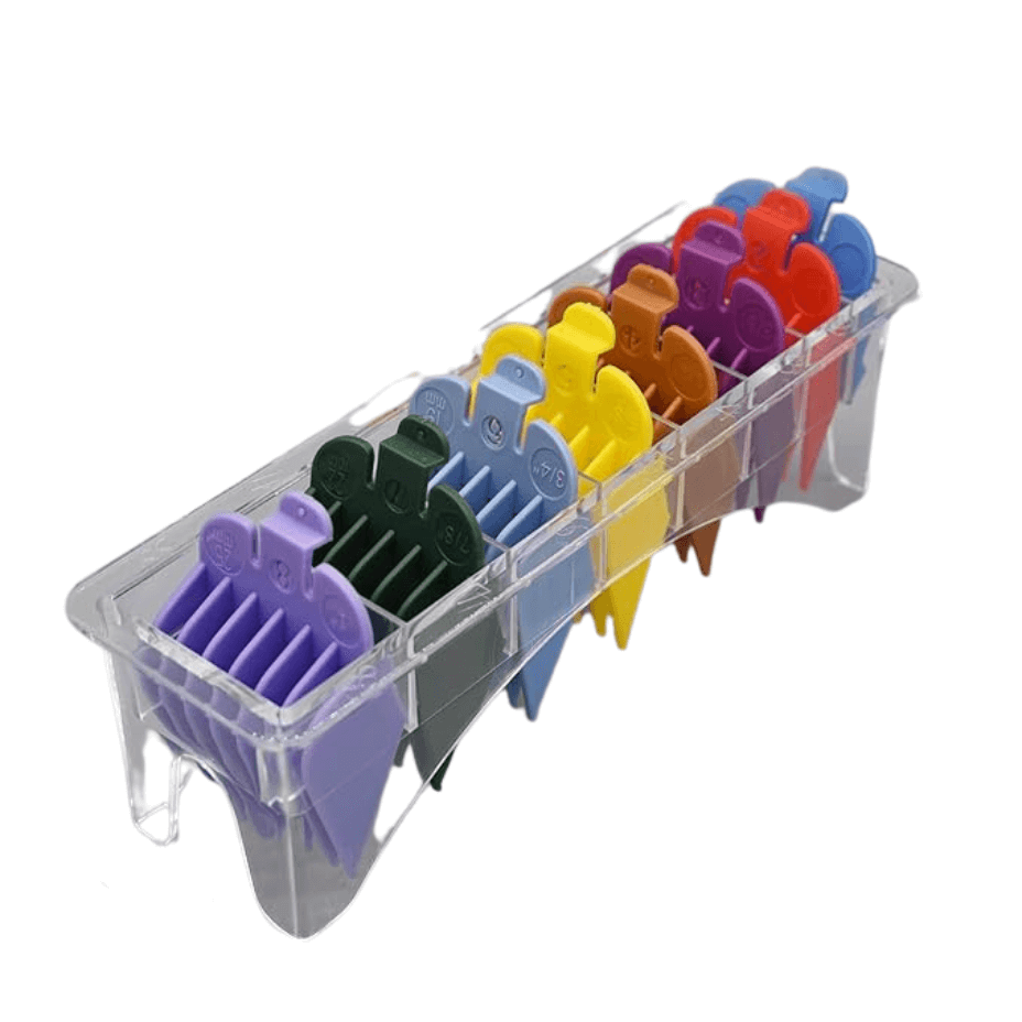 Clipper Guides Guías De Peine Para Cortapelos Profesionales - 8 Tamaños Diferentes - Cosmetics Afro Latino