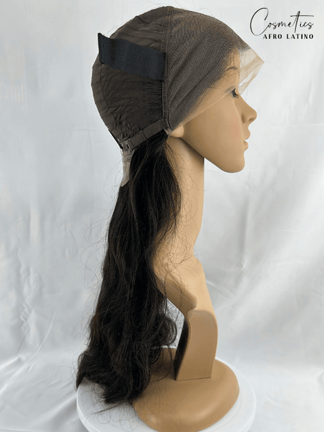 Peluca de Cabello Virgen Ondulado 28” – HD Lace Frontal, Pre-Estilizada, Sin Pegamento, Densidad 200%+, Natural - Cosmetics Afro Latino