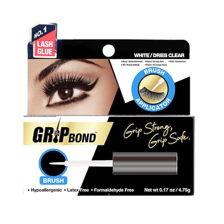 EBIN NEW YORK - Grip Bond - Adhesivo para pestañas tipo paleta - Blanco/Transparente seco - 0.18 oz - Cosmetics Afro Latino