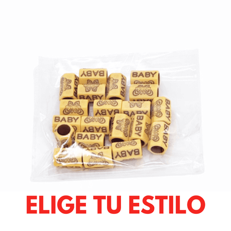 Bolitas De Madera Efecto Para Cabello - Cosmetics Afro Latino