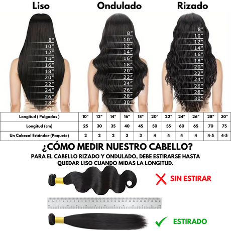 Extensiones de Pelo Virgen Suelto Ondulado Remy Virgin Hair - Cosmetics Afro Latino