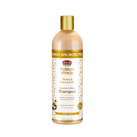 Pack Hidratación y Definición African Pride – Moisture Miracle (Champú + Leave-in + Curling Cream + Acondicionador) - Cosmetics Afro Latino