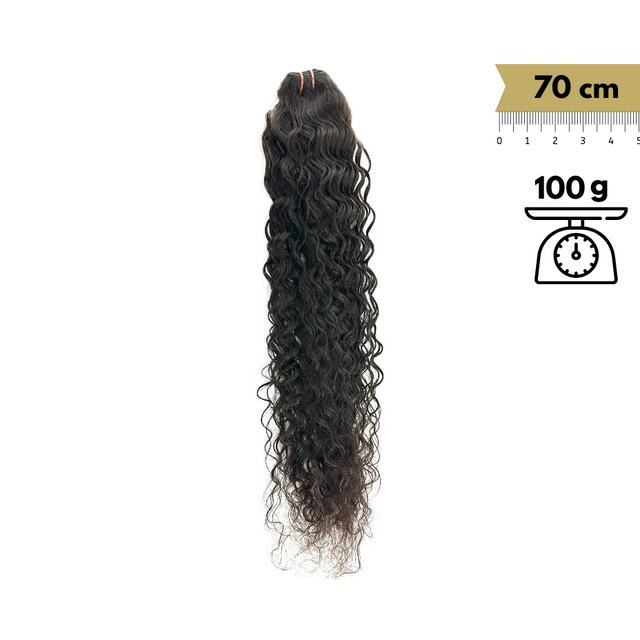 Extensiones de Pelo Natural Cosido Rizado Remy 70 cm 28" Virgin Hair - Cosmetics Afro Latino