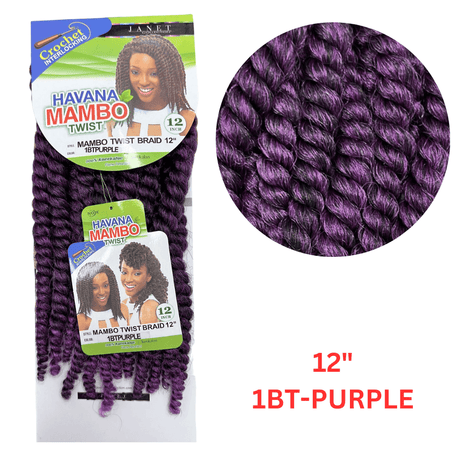 Trenza Janet Collection - Havana Tamaño Medio - Trenza Mambo Twist De 12 Pulgadas - Cosmetics Afro Latino