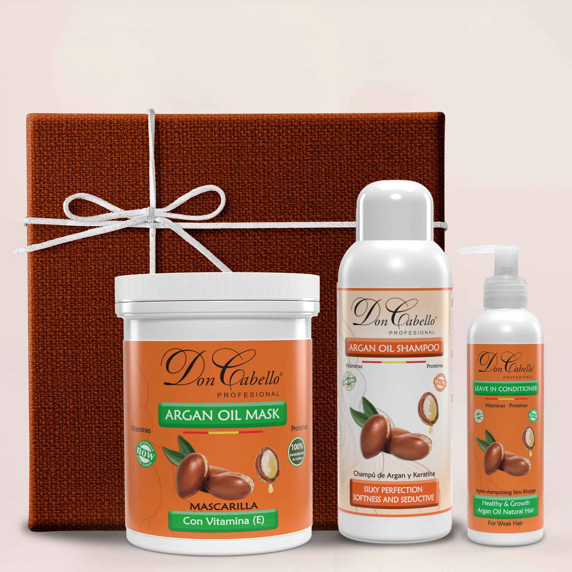 Pack Hidratación Intensa Con Keratina Y Aceite De Argán - Don Cabello