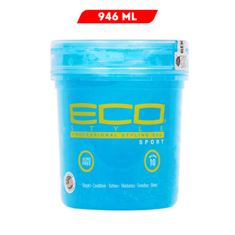 Eco Styler - Gel Sport - 946ml - Fijación Máxima De Larga Duración Para Estilos De Vida Activos - Cosmetics Afro Latino