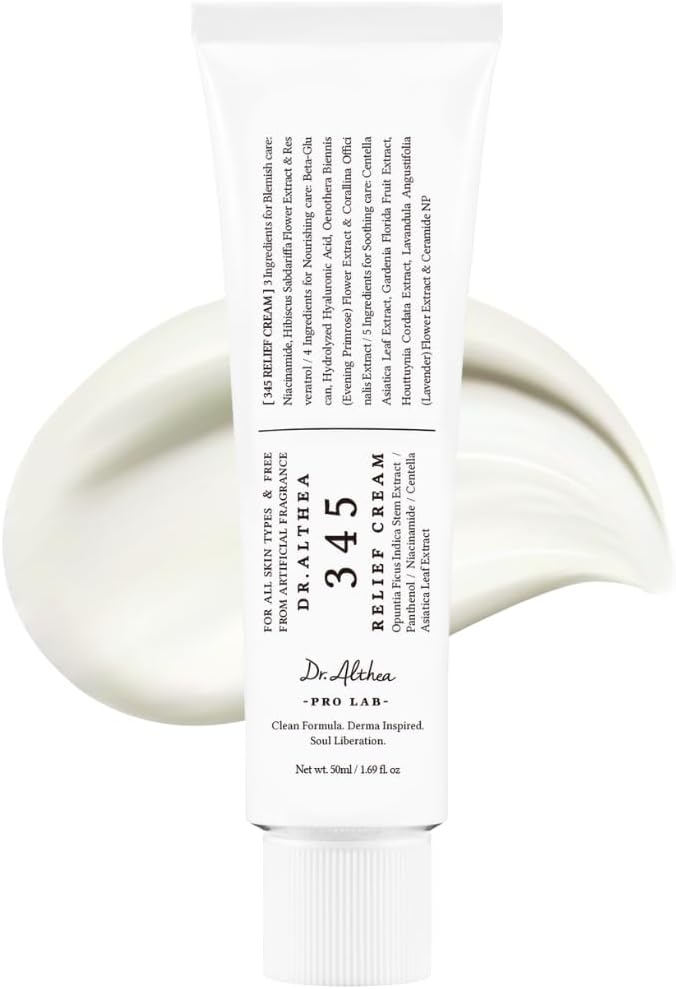 Dr. Althea Relief Cream 345 - Moisturizing Gel Cream with Niacinamide and Panthenol for Sensitive Skin - 50 ml - Cosmetics Afro Latino