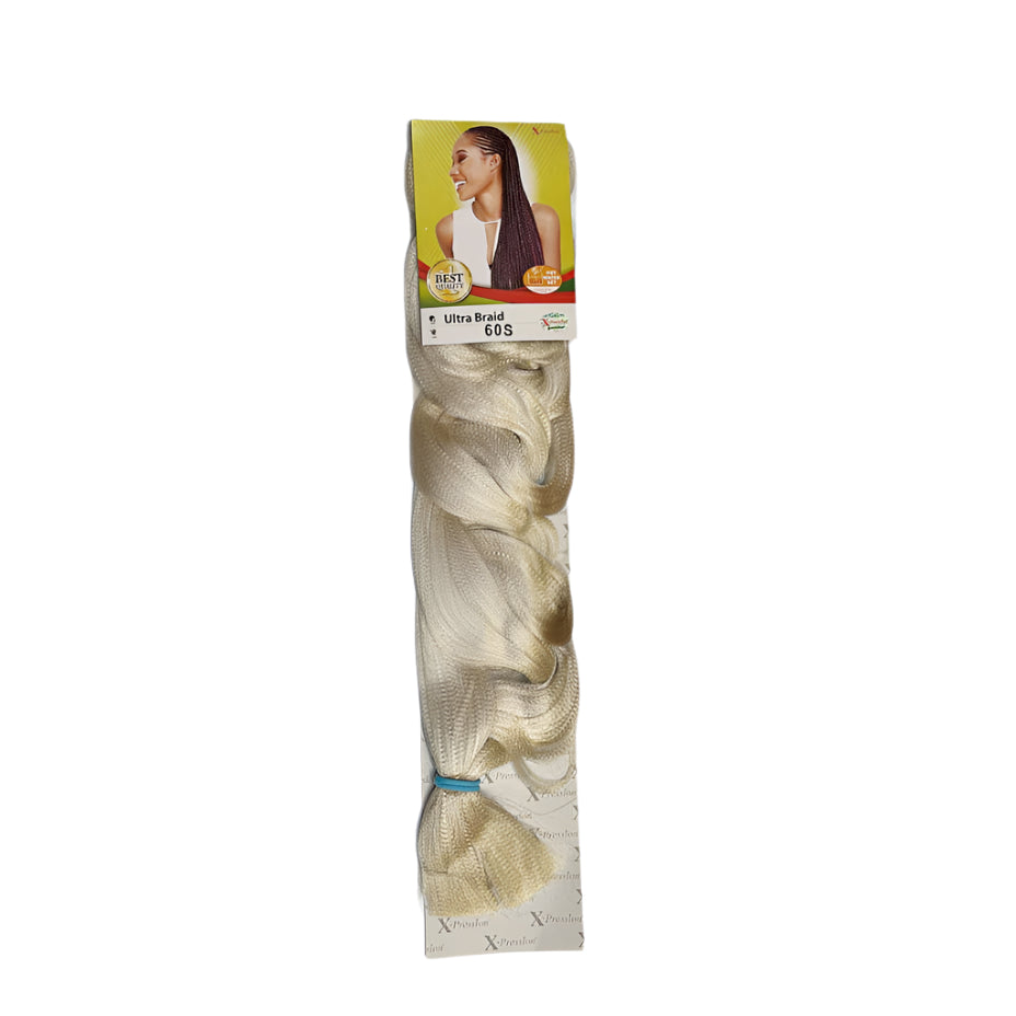 X-pression - Ultra Braid - Extensión De Pelo - Para Trenzar - 208 Cm - 165 G - De Un Solo Color - Cosmetics Afro Latino
