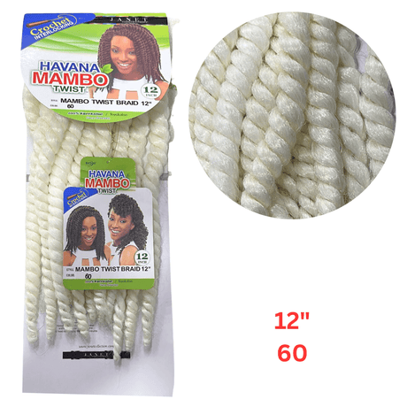 Trenza Janet Collection - Havana Tamaño Medio - Trenza Mambo Twist De 12 Pulgadas - Cosmetics Afro Latino