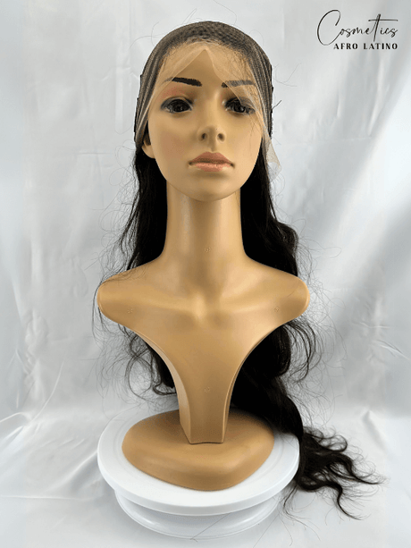 Peluca de Cabello Virgen Ondulado 28” – HD Lace Frontal, Pre-Estilizada, Sin Pegamento, Densidad 200%+, Natural - Cosmetics Afro Latino