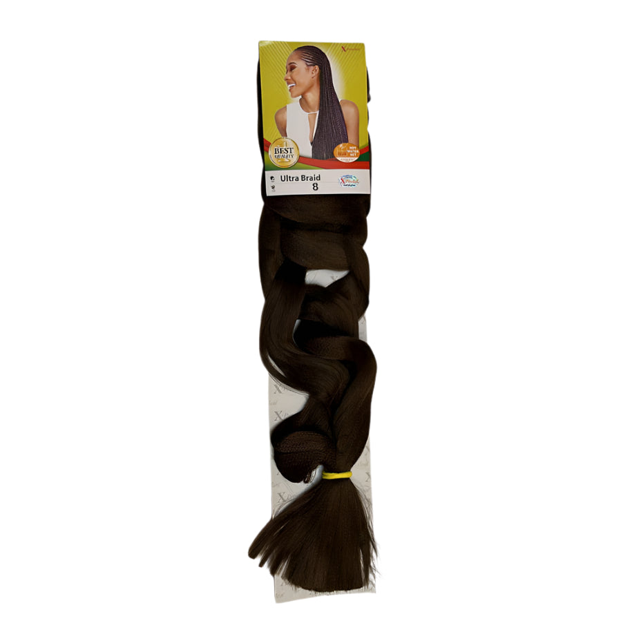 X-pression - Ultra Braid - Extensión De Pelo - Para Trenzar - 208 Cm - 165 G - De Un Solo Color - Cosmetics Afro Latino