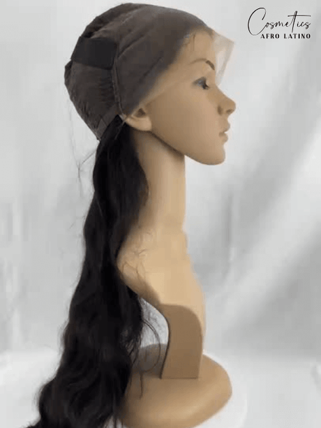Peluca de Cabello Virgen Ondulado 28” – HD Lace Frontal, Pre-Estilizada, Sin Pegamento, Densidad 200%+, Natural - Cosmetics Afro Latino