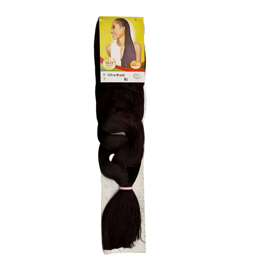 X-pression - Ultra Braid - Extensión De Pelo - Para Trenzar - 208 Cm - 165 G - De Un Solo Color - Cosmetics Afro Latino