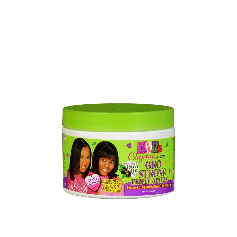 Africa's Best Kids Organics Gro Strong Triple Action Growth Stimulating Therapy - 213gm - Cosmetics Afro Latino