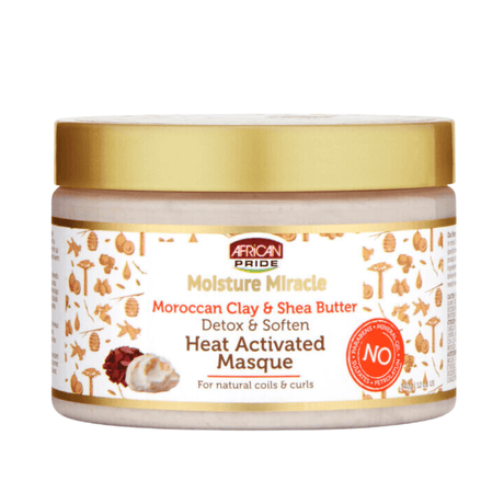 African Pride - Moisture Miracle Heat Activated Masque - 340gr - Cosmetics Afro Latino