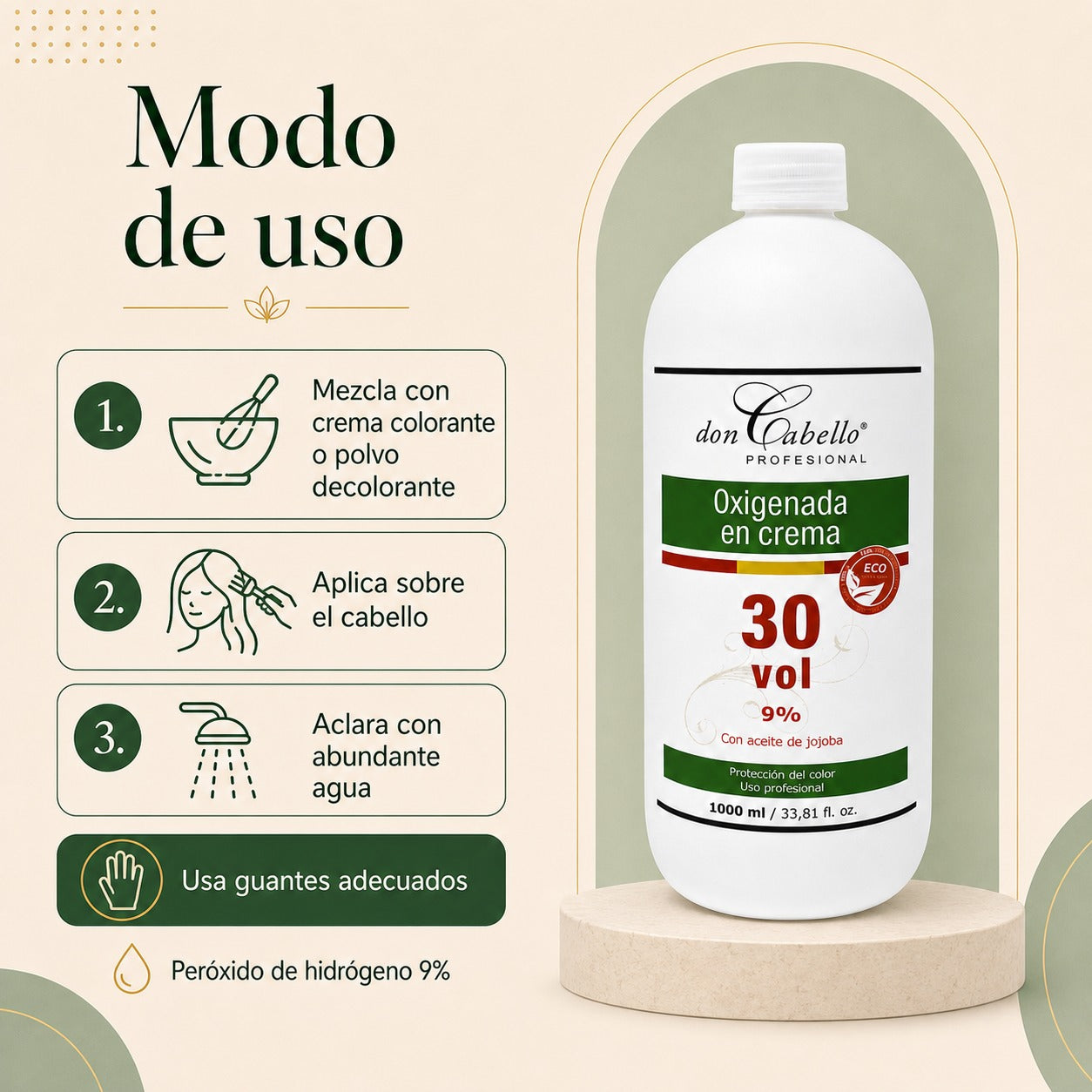 Don Cabello - Oxygenated Cream - 30 Vol 9% - 1000 Ml