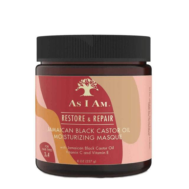 As I AM - Restore & Repair Jamaican Black Castor Oil Moisturizing Masque - 227g - Cosmetics Afro Latino