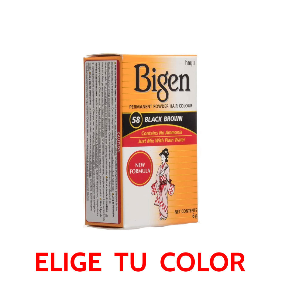 Bigen - Polvo Permanente Color De Cabello - 6g