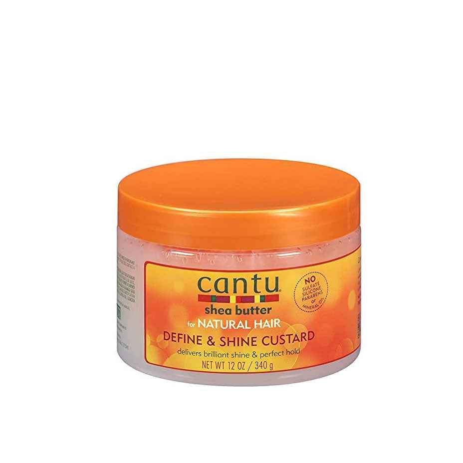Cantu - Shea Butter - Natural Hair Define and Shine Custard Gel - Fijador De Rizos - 340 G