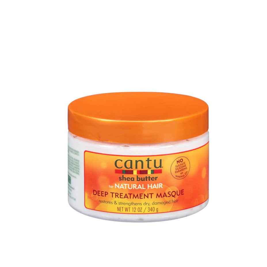 Cantu - Shea Butter Natural Hair Deep Tratamiento Masque - 340 Gr - Mascarilla De Hidratación Y Reparación Del Cabello Seco Y Quebradizo.
