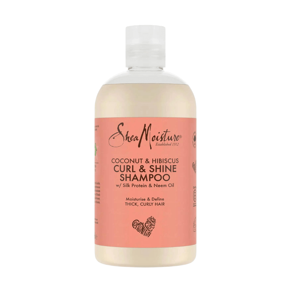 Champú - Curl & Shine De Coco E Hibisco De - Shea Moisture - 379 Ml - Cosmetics Afro Latino