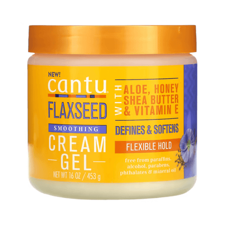 Cantu - Flaxseed Smoothing Cream Gel - 453 gm - Cosmetics Afro Latino