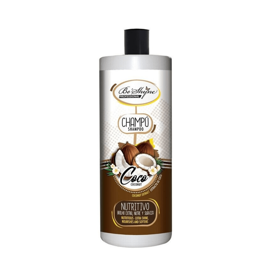 Champú Be’Shyne Coco 1L – Nutrición Profunda y Suavidad para Cabellos Secos - Cosmetics Afro Latino