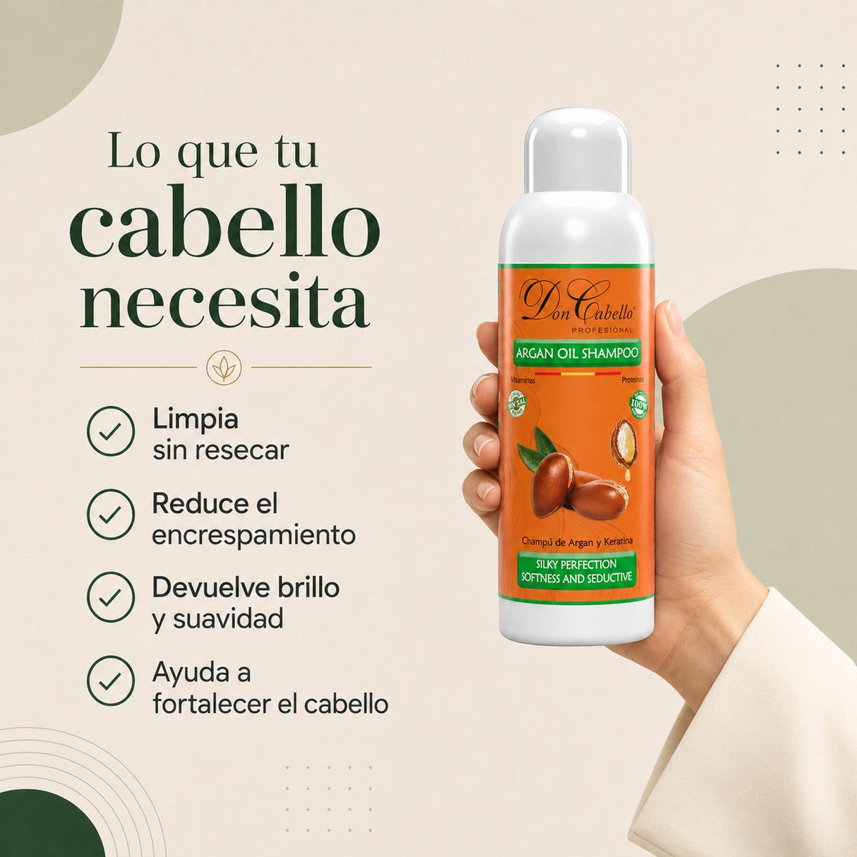 Don Cabello - Shampoo with Keratin and Argan Oil