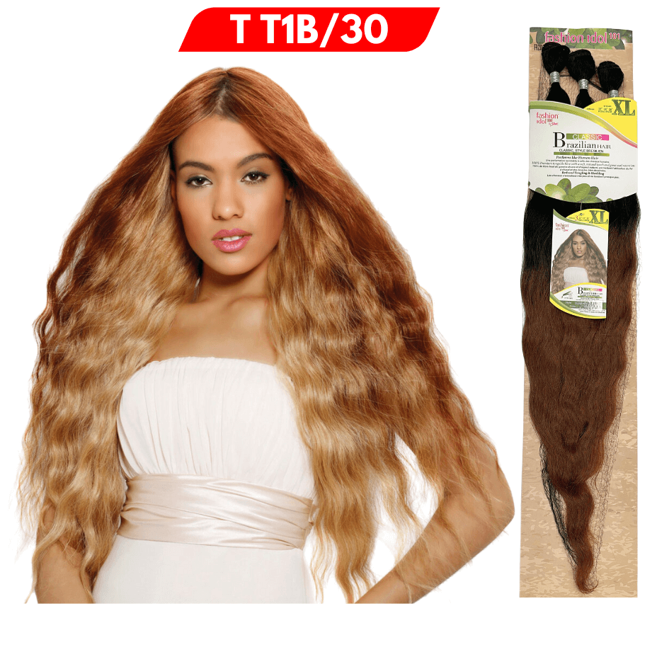 Classic Brazilian - Fashion Idol - Brasilia Weave - Color T T1B/30 - 22”, 24”, 26” - Cosmetics Afro Latino