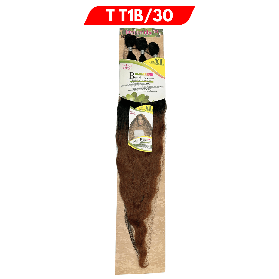 Classic Brazilian - Fashion Idol - Brasilia Weave - Color T T1B/30 - 22”, 24”, 26” - Cosmetics Afro Latino