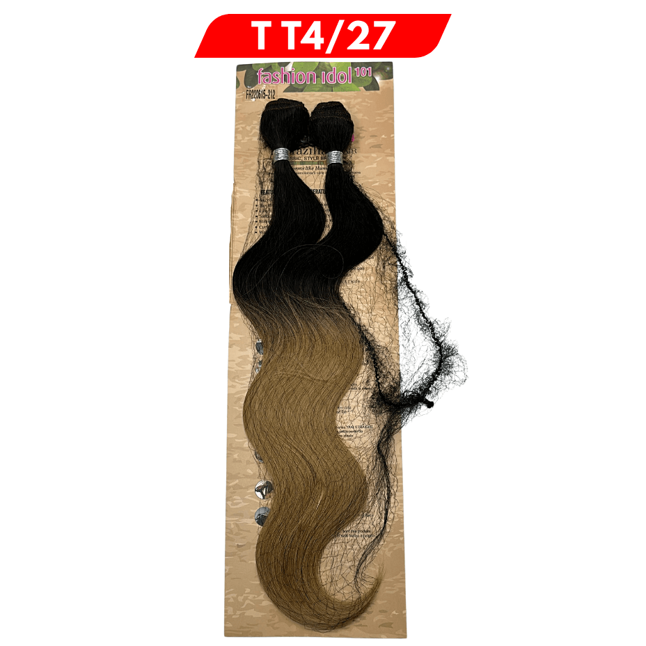Classic Brazilian - Fashion Idol - Duchess Synthetic Hair Weave - Color T T4/27 - 18 ” - Cosmetics Afro Latino