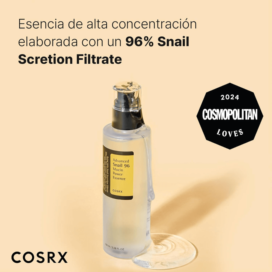 CosRx - Esencia Facial Hidratante con Mucina de Caracol - 100 ml - Cosmetics Afro Latino