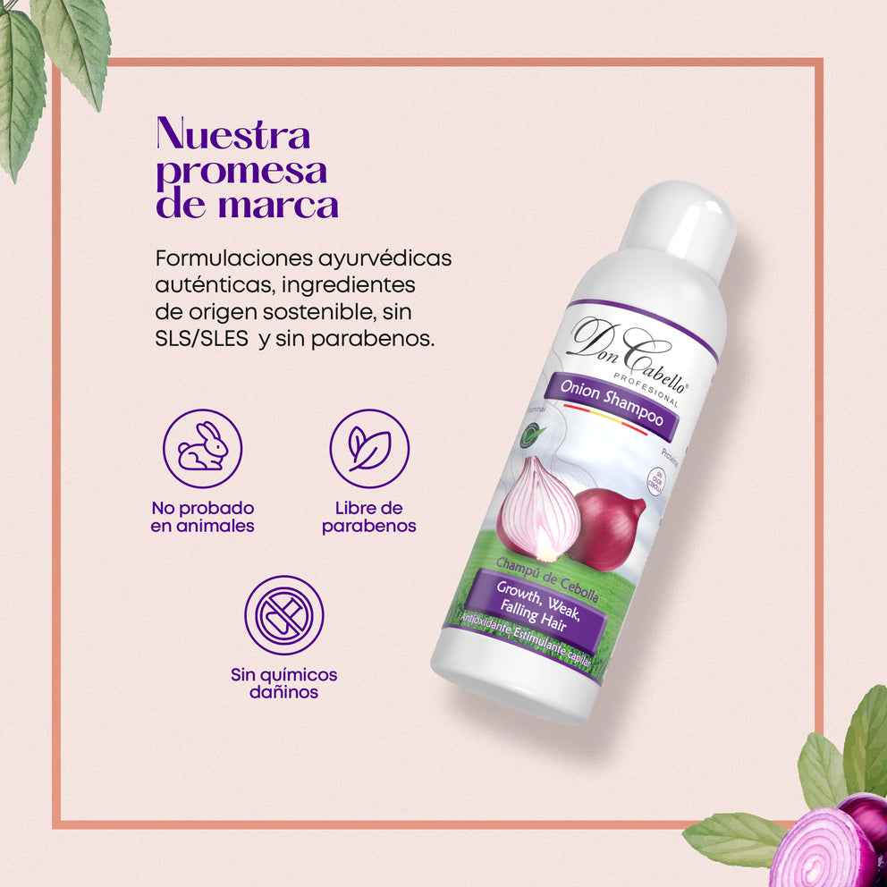 Don Cabello Champú Natural Con Extracto De Cebolla Roja