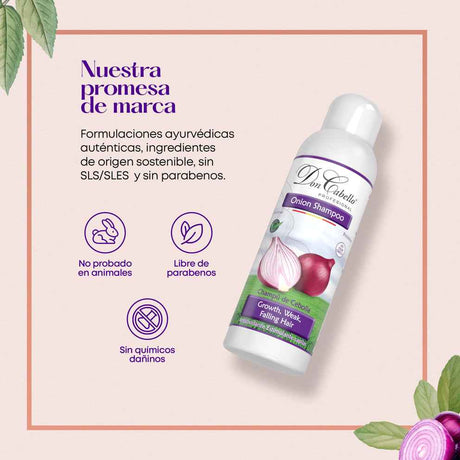 Don Cabello Champú Natural Con Extracto De Cebolla Roja
