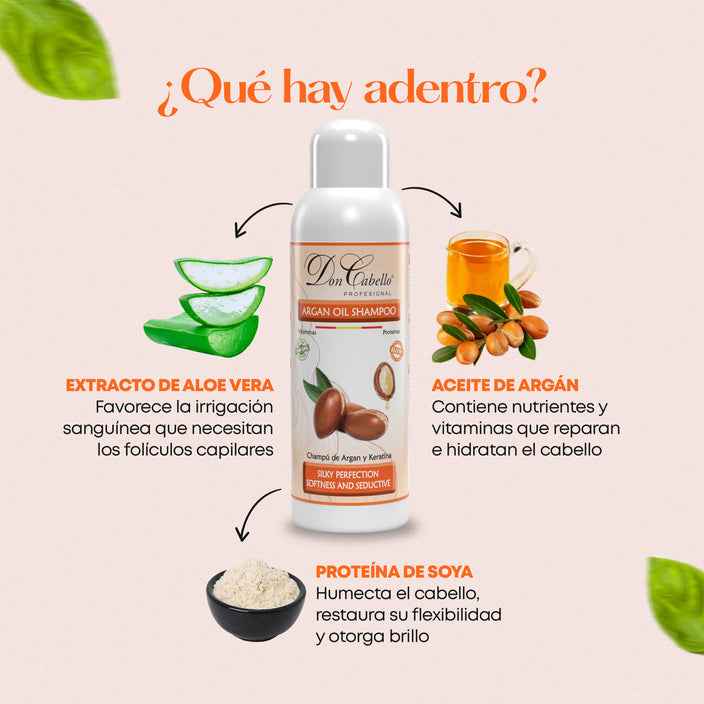 Don Cabello - Champu Con Keratina Y Aceite De Argán