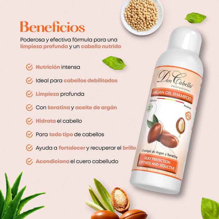 Don Cabello - Champu Con Keratina Y Aceite De Argán
