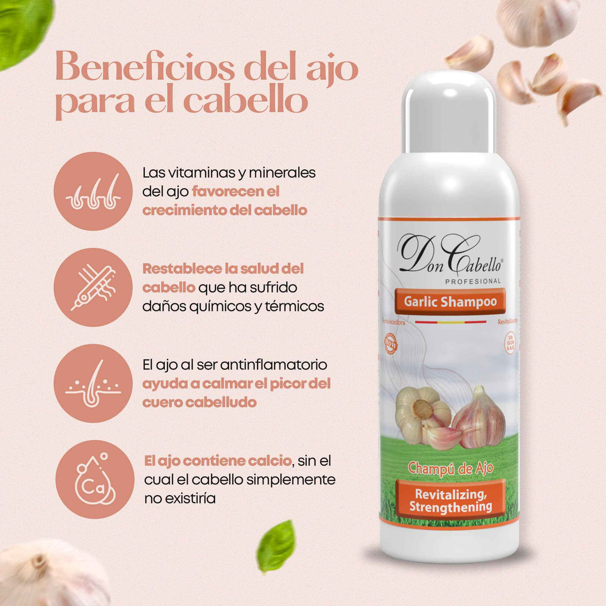 Don Cabello - Champú De Ajo - 1000 Ml