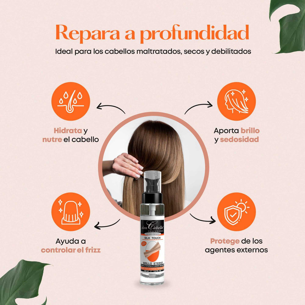 Don Cabello Silk Touch – Proteínas, Vitaminas Y Minerales - 100 Ml - Cosmetics Afro Latino