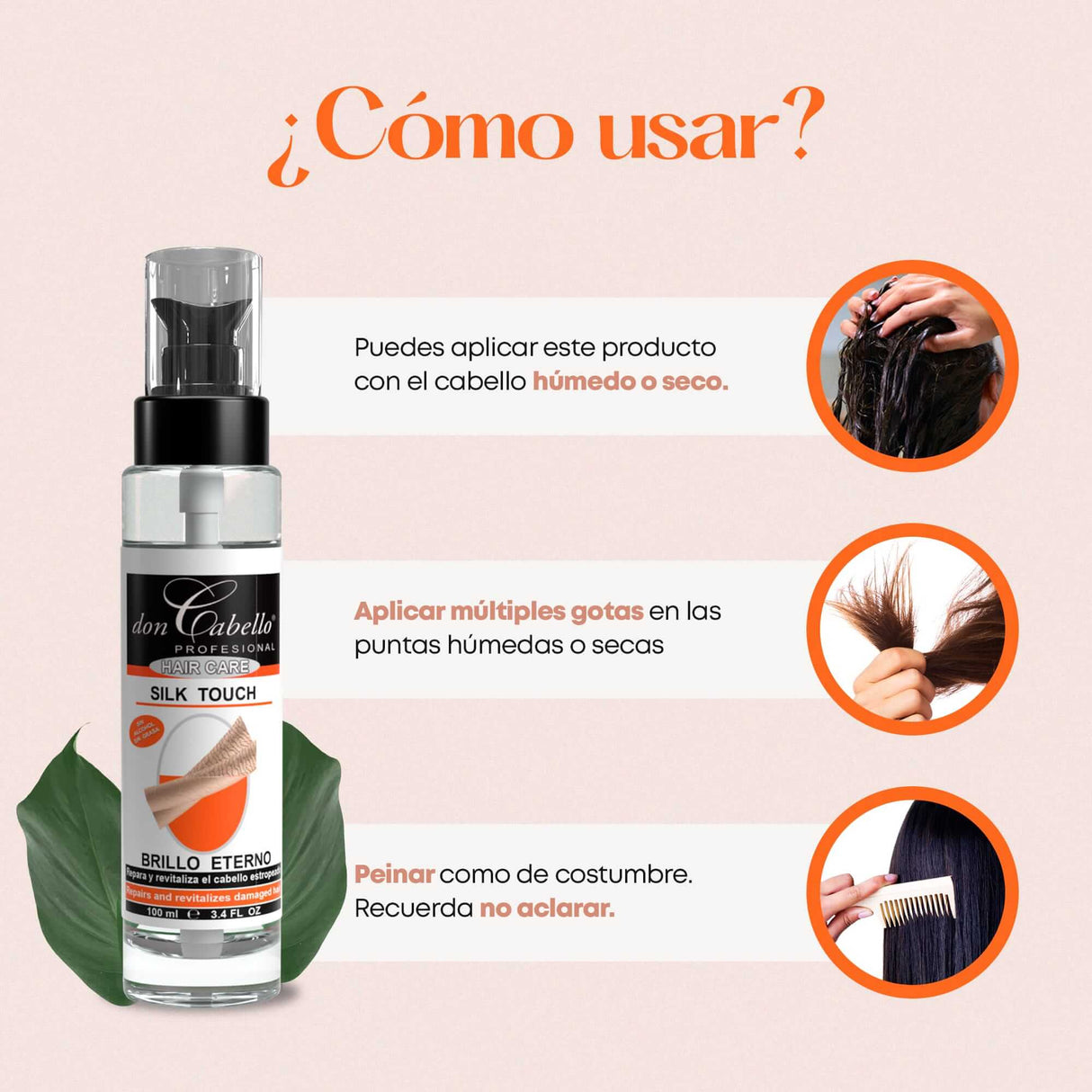 Don Cabello Silk Touch – Proteínas, Vitaminas Y Minerales - 100 Ml - Cosmetics Afro Latino