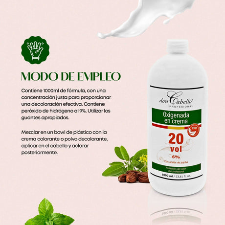 Don Cabello - Oxigenada en Crema - 20 Vol 6% - 1000 Ml - Cosmetics Afro Latino