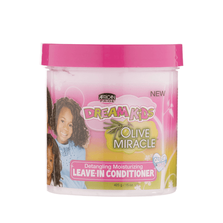 Pack Completo Dream Kids Olive Miracle – Cuidado Infantil para Cabello Rizado y Afro (Champú + Acondicionador + Leave-in + Relaxer) - Cosmetics Afro Latino