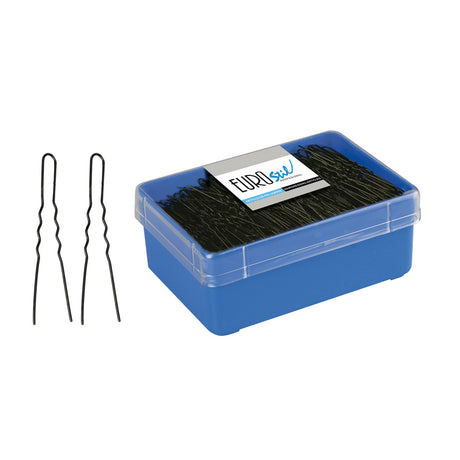 Eurostil - Horquilla Invisible Negra - 55mm - Caja 400 Ud - 01616/50 - Cosmetics Afro Latino