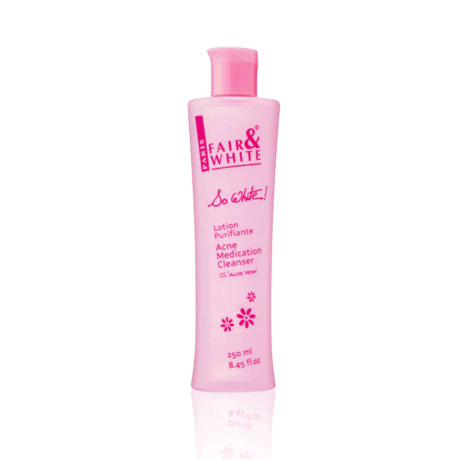 Fair and White - So White Acne Medication - Cleanser - 250ml - 8.4 Fl Oz - Cosmetics Afro Latino